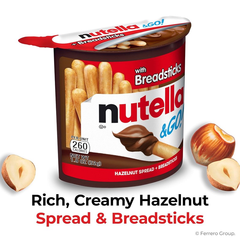 Undisclosed Nutella & GO! Bulk 12 Pack, Hazelnut and Cocoa