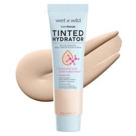 Wet n Wild Bare Focus Tinted Hydrator (Light Medium), Hidratante con Color, Ácido Hialurónico y Escualano Vegano, Cobertura Ligera a Media, Acabado Semi-Mate, Cruelty-Free, Larga Duración, Alta cobertura