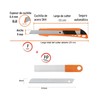 Exacto Cutter 45 Grados Delgado Truper Incluye 10 Repuestos