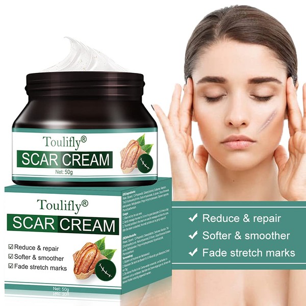 Scar Cream, Scar Ointment, 50 g Scar Removal, Scar Cream, After Surgery, Scar Cream, Face, Acne Spots, C-Cuts, Burning, Acne, Old & New Scars, Stretch Marks