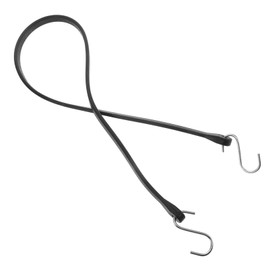 BUGUUYO Heavy Duty Rubber Bungee Cord with Dual Hooks Elastic Tie Down Strap for Truck and Cargo Securely Fasten Tarps Portable and Multifunctional Car Straps