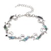 KunBead Jewelry Couple Dolphin Shell Bracelet for Women Birthday Adjustable