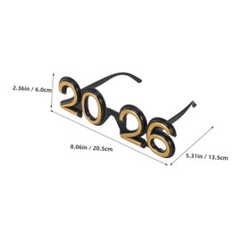 Ciieeo 4pcs 2026 New Year Glasses: Novelty New Year’s Eve Glasses - Fun Party Favors For Family And Friends Photo Booth Essentials