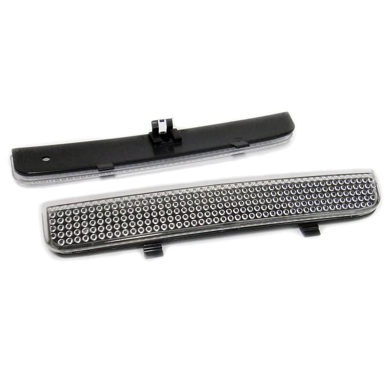 2x Clear Lens Rear Bumper Reflector Light Left Right L+R