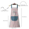 DILLMAN Women Kitchen Apron with Hand Wiping, Large Pocket, Hand