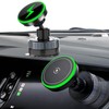 UOEPOWA 360° Rotating Vacuum Suction Phone Holder, 15W Charge Magnetic