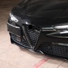 LLKUANG Real Carbon Fiber Front Grille Decoration Frame Trim Fit