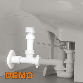 Lira LIA15100 glu Stop Installation with Anti-Swell Valve, White