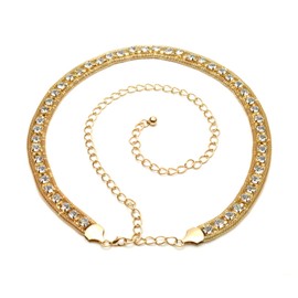 Trimming Shop Women Waist Belt Adjustable Metal Body Chain Stylish Clasp, Fashionable Accessory Ladies Waistband Casual and Formal Wear, Dress, Western Outfits