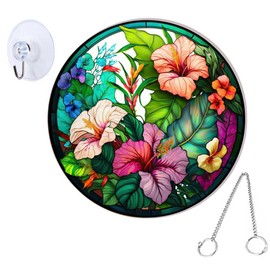GRIRIW Flower Wall Hanging Decor Floral Pendant for Home Garden Creative Ornament for Indoor Outdoor Decoration Housewarming Smooth Surface Safe Materials