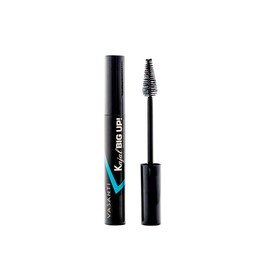 Kajal Big Up! Volumizing Mascara - Black - Long-Lasting, Intense Volume, Non-Clumping, Safe for Sensitive Eyes, Will Not Flake or Dry Lashes