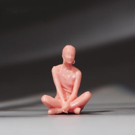 SOUFORCE 1/24 Scale Scene Props Figure Woman Mother with Sitting Posture Miniature Action Figure Unpainted Model