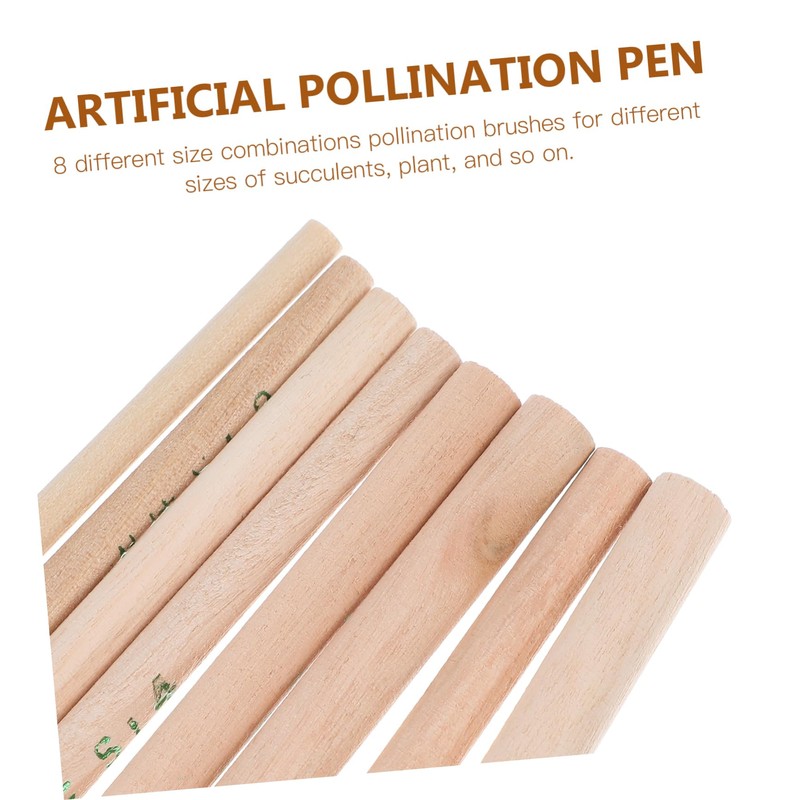 BESPORTBLE Pollination Brush, 8pcs Vegetable Pollinator Succulent Plant Pollination Tools,