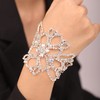 Chargances Bridal Rhinestone Crystal Upper Arm Bracelet Wedding Hand Harness