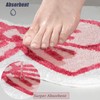 Urtlmaji Pink Bath Mat for Bathroom Non Slip, Cute Bathroom