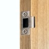 Strike Plate Satin Nickle Latch Door Frame + Dust Box