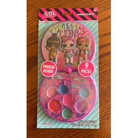 LOL SURPRISE! ** 9pc FLAVORED LIP GLOSS Compact Set with Mirror ** New/Free Ship