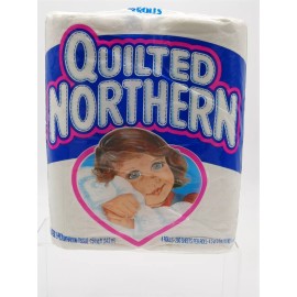 Vintage Quilted Northern Bathroom Tissue 4 Roll 1992 Movie Prop Free Shipping