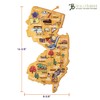 Totally Bamboo New Jersey State Shaped Cutting Board and Charcuterie