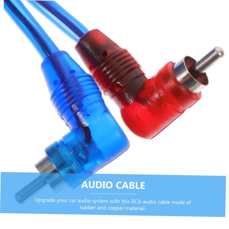 STOBAZA Dual RCA Audio Cable Copper Easy Install Compatible with