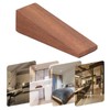 Door Stoppers 4 Pcs Dark Brown Triangle Door Stopper Wooden