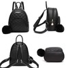 I IHAYNER Mini Backpack Purse Quilted Fashion Vegan Leather Small