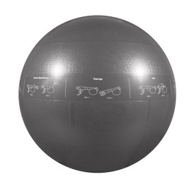 GoFit ProBall Stability Ball for Yoga, Fitness, Balance, Exercise Ball, Silver 75cm