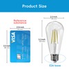 Jensense Edison Bulbs 6W E26 LED Bulb 60 Watt Equivalent,