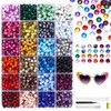 24 Colors Hotfix Rhinestones Kit, SS16 Glass Rhinestone for Bedazzling
