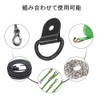 ISHR 10pcs Motorcycle Tie Down Rings Hook Hole 6.5mm Stainless