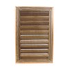 Miller Shingle Rectangle Clear Cedar Vent, Flush Mount - 12