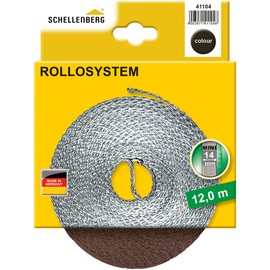Schellenberg 41104 Roller Shutter Belt Mini 14 mm x 12 m Brown