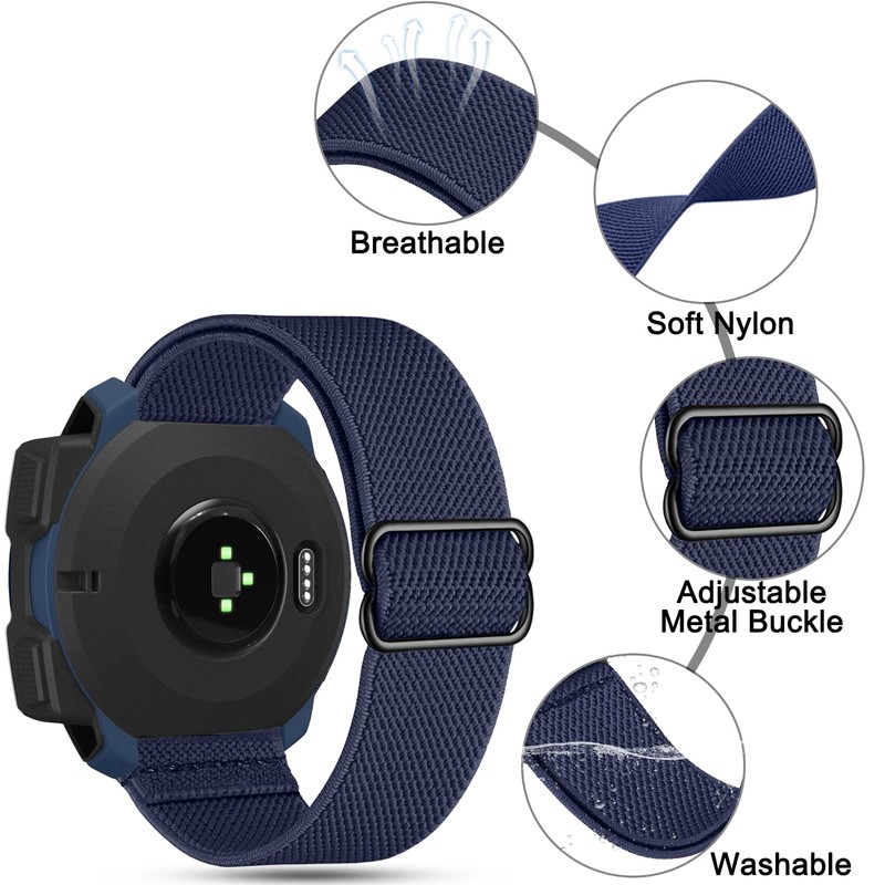 Strap Garmin Instinct Elastic Loop, 22mm Stretchy Nylon Ultra-light Wrist