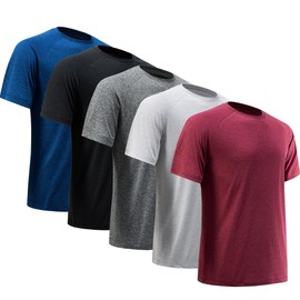 MLYENX Men's Workout Shirts Athletic Wear Moisture Wicking, Quick Dry Men’s Active Shirts Gym T Shirts