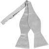Silver Silk Bow Tie Bowtie bn00320