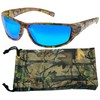 Hornz Brown Forest Camouflage Polarized Sunglasses for Men - WhiteTail