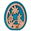 Cozy Country Design Decorative Item Wooden Easter Egg