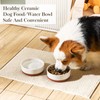 MALACASA Dog Bowls, Ceramic Dog Food and Water Bowls for