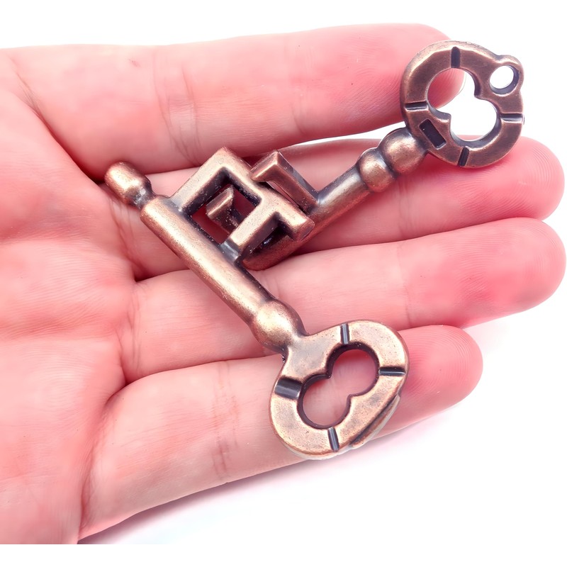Traditional Metal Brain Teaser – Classic Puzzle Toy for Logic