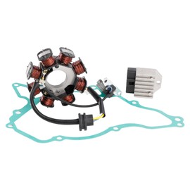MAD HORNETS 8-Pole Magneto Coil Stator + Voltage Regulator + Gasket Assy For Suzuki DRZ 110 2003 2004 2005