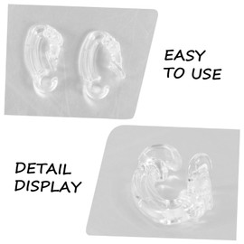 OHPHCALL 4pcs Slip Earbud Clips for Wireless Earphone Holders Secure Ear Hooks to Prevent Loss During Running and Cycling Activities