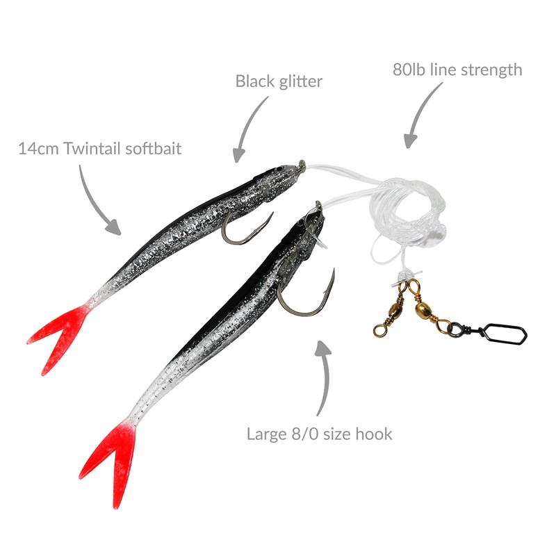FLADEN Fishing - Deep Sea Cod Glitter Rig Large Size