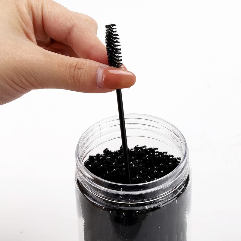 100 Pcs Disposable Mascara Wands, Eyebrow Spoolies Brush for Eyelash