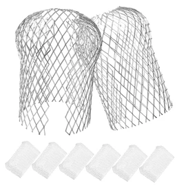 COHEALI 8 Pcs Aluminum Gutter Filter Mesh Leaf Guards Reusable Downspout Strainers for Home Protection Easy to Clean Multi Functional for Pools Ponds Fountains