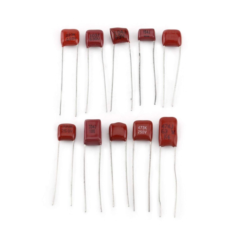 Pack of 100 Foil Capacitors, Polyester Capacitors, Metallised Polyester Film