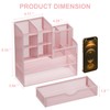 Marbrasse Pen Holder for Desk, Desk Organize with Drawer, Desk