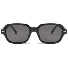 OSAGAMA Vintage Retro Sunglasses for Women Men Fashion Square Large Sunglasses Fashion, black