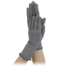 [Carelance] [Skin Side Silk] Touch Guard Gloves to Protect Hands and Fingers [Made in Japan] (You can also operate your smartphone with gloves on), gray
