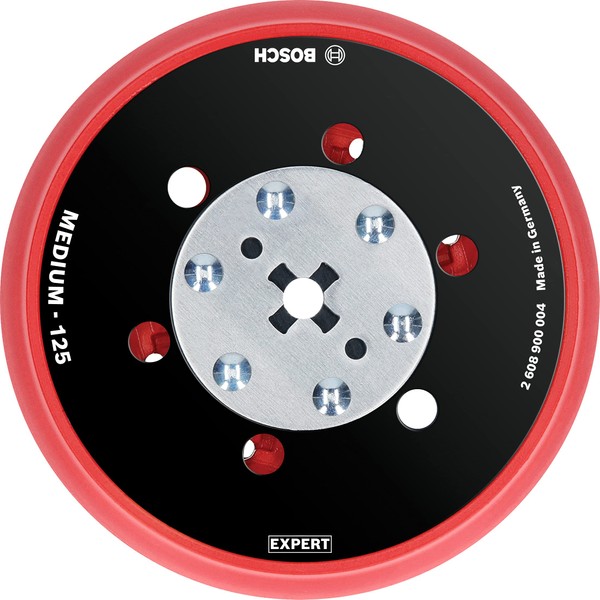 Bosch Professional 1x Expert Multihole Backing Pad Universal (Version Medium, Ø 125 mm, Accessories Random Orbital Sander)