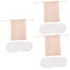 PACKOVE 3sets Reusable Fiber Makeup Remover Pads Set with Storage